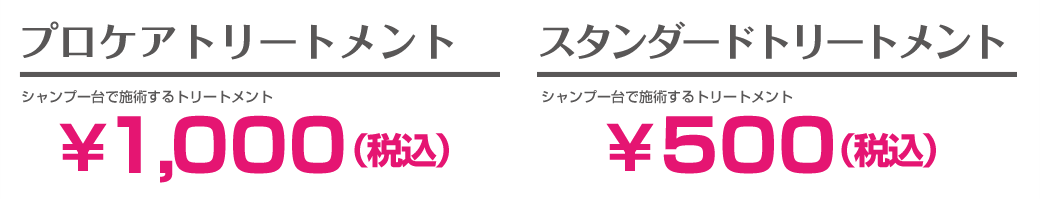 プロケアトリートメント　スタンダードトリートメント