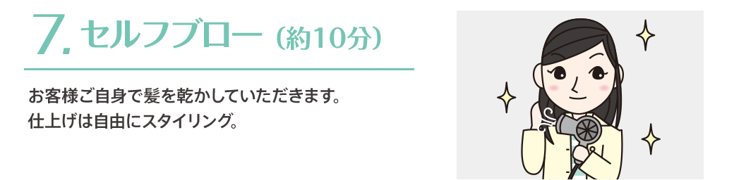 7.セルフブロー（約10分）